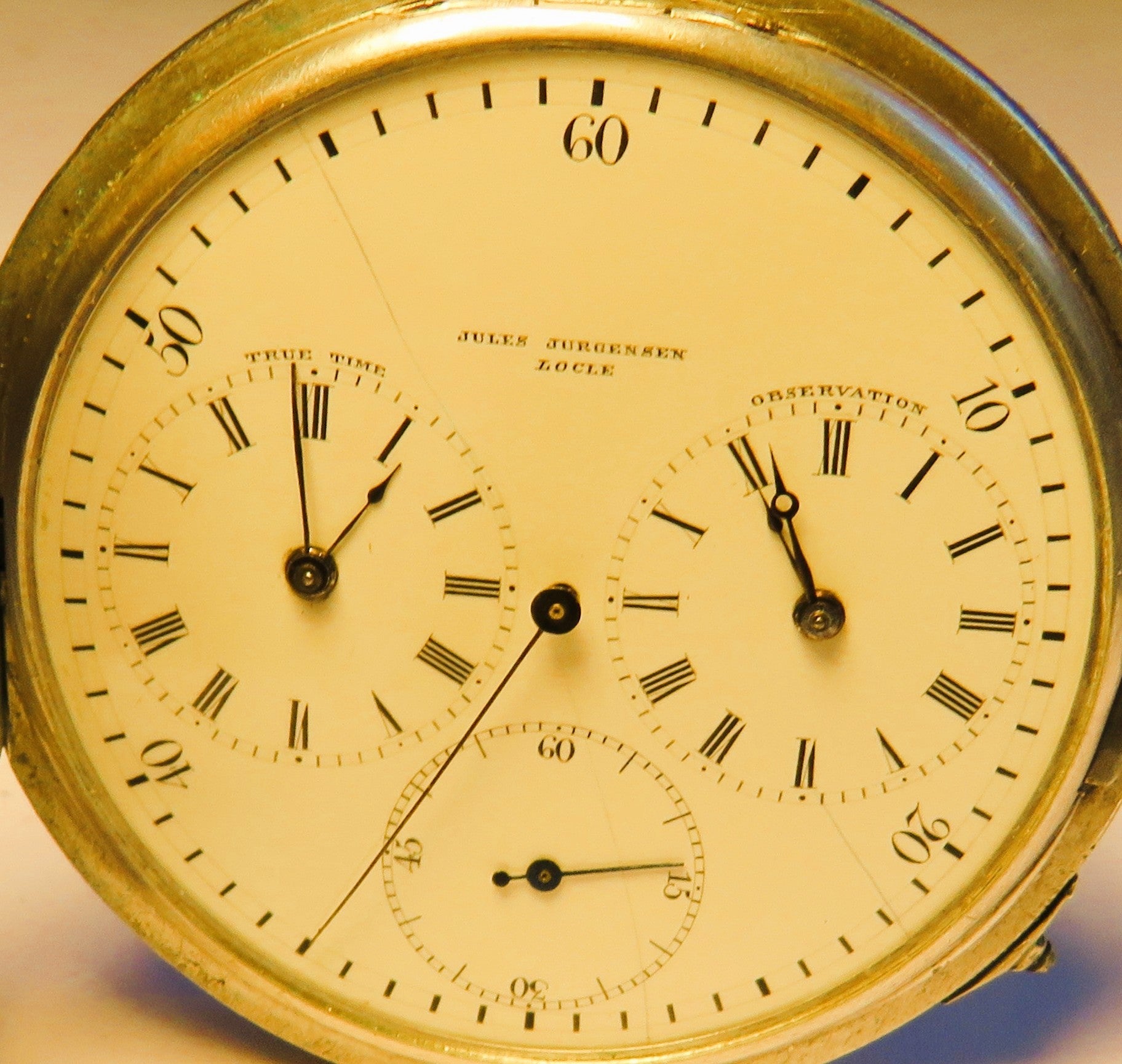 Jules Jurgensen Locle Beobachtungsuhr Deck Observation Watch Seconde Morte - Sammler - Uhren