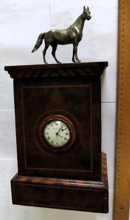 Julien le Roy Paris Bronze Tisch Spindel Tisch Uhr ca. 1720 15 x 15 x 31cm - Sammler - Uhren