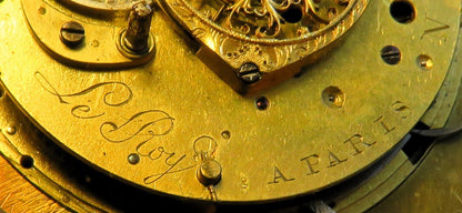 Julien le Roy Paris Hofuhrmacher Kutscher Kutschen Uhr Repitition ca. 1740 - Sammler - Uhren