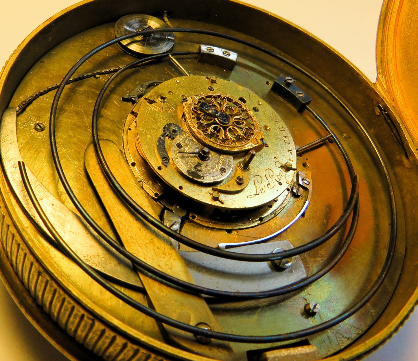 Julien le Roy Paris Hofuhrmacher Kutscher Kutschen Uhr Repitition ca. 1740 - Sammler - Uhren