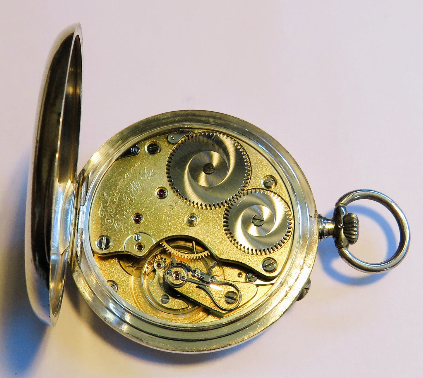 Julius Assmann 900 Silber HTU seltenes Breguet Zifferblatt, Glashütte ca. 1920 - Sammler - Uhren