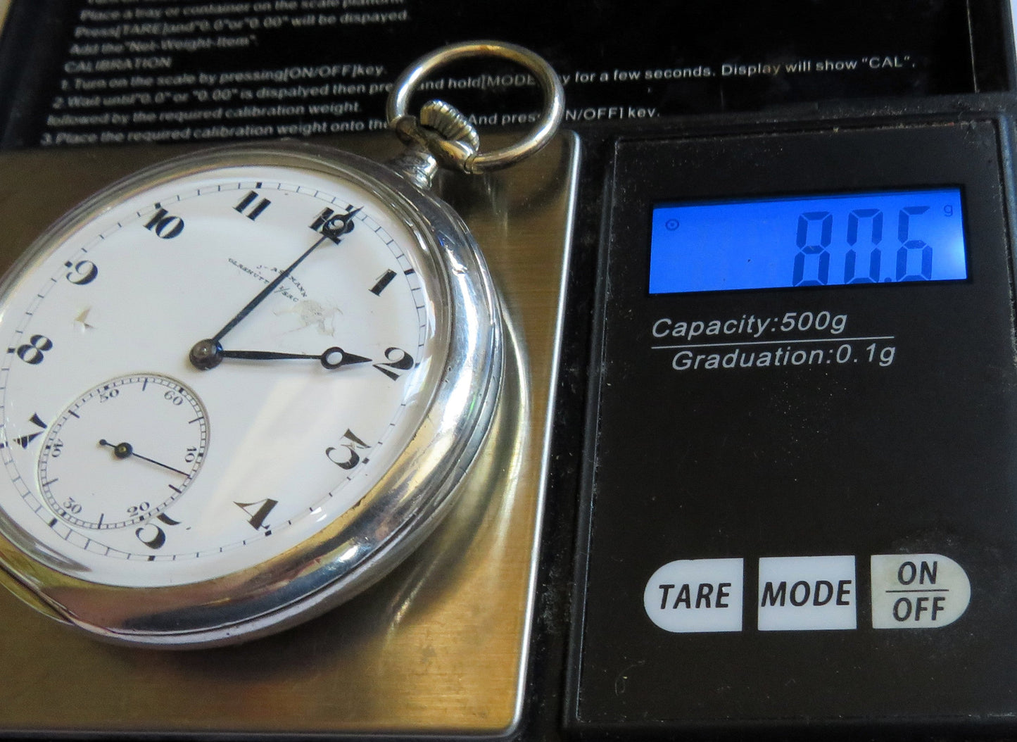 Julius Assmann 900 Silber HTU seltenes Breguet Zifferblatt, Glashütte ca. 1920 - Sammler - Uhren