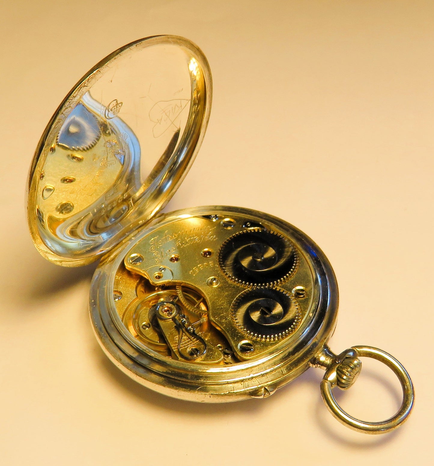 Julius Assmann 900 Silber HTU seltenes Breguet Zifferblatt, Glashütte ca. 1920 - Sammler - Uhren