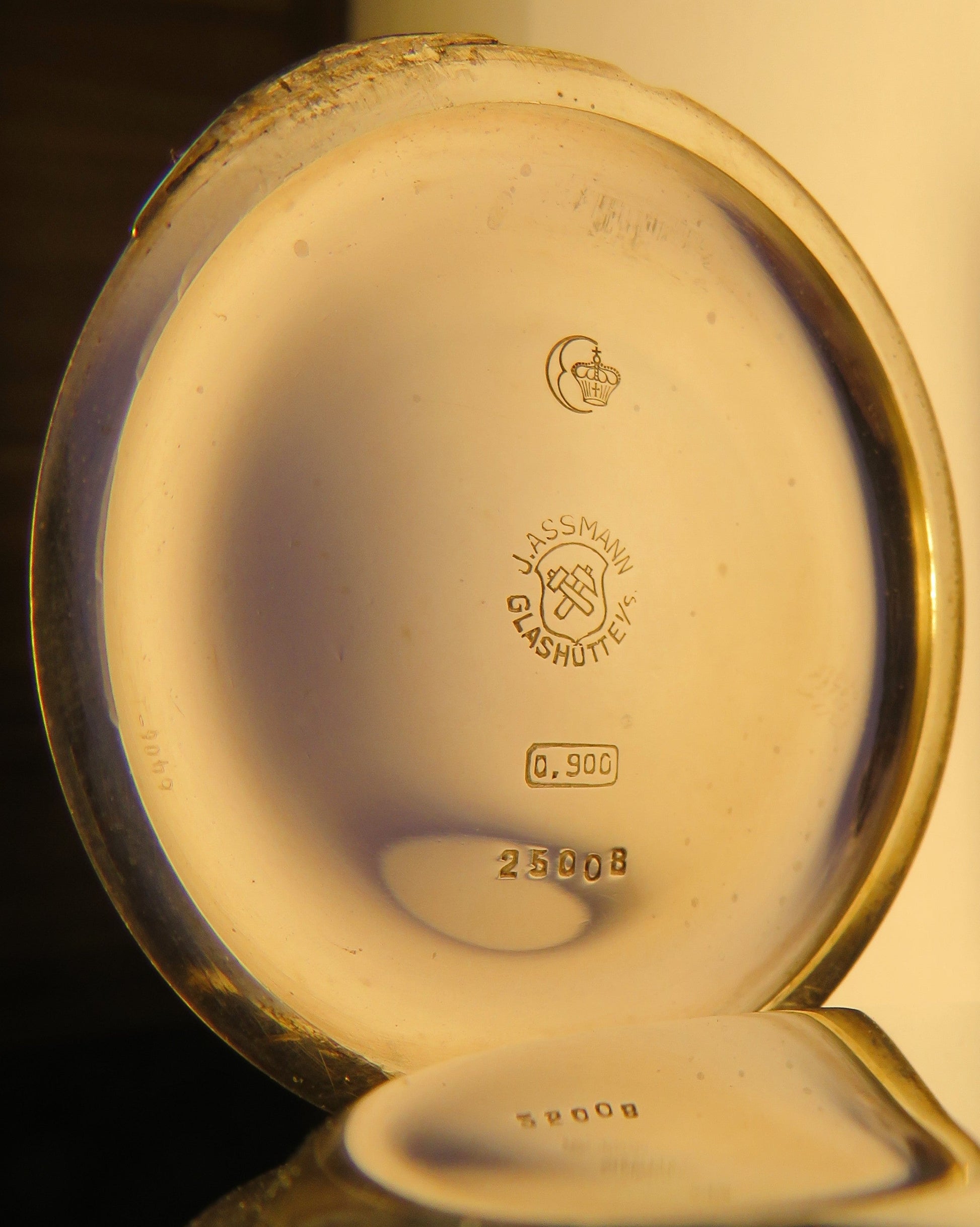 Julius Assmann große Silber HTU seltenes Breguet Zifferblatt, Glashütte 1920 - Sammler - Uhren