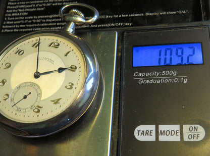 Julius Assmann große Silber HTU seltenes Breguet Zifferblatt, Glashütte 1920 - Sammler - Uhren