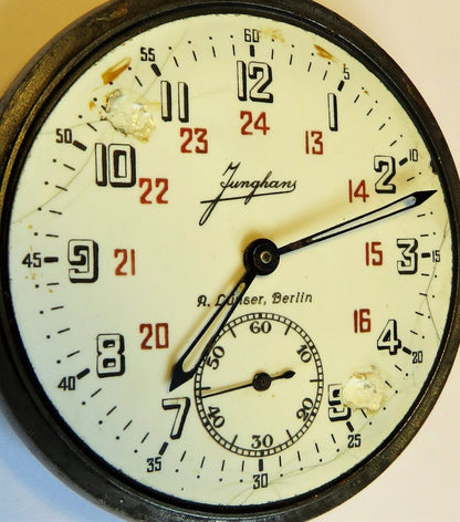 Junghans / A. Lünser Berlin Zeitübertragungsuhr Beobachtungsuhr III Klasse 2. WK - Sammler - Uhren