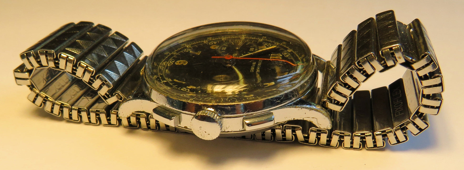 Junghans J88 früher Schaltrad / Flieger Chronograph ca. 1950 - Bundeswehr - Sammler - Uhren