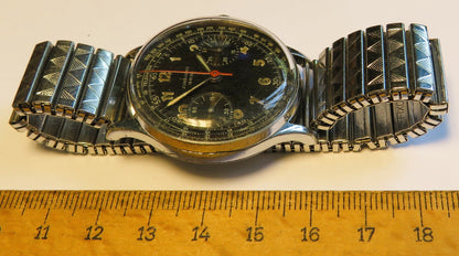 Junghans J88 früher Schaltrad / Flieger Chronograph ca. 1950 - Bundeswehr - Sammler - Uhren