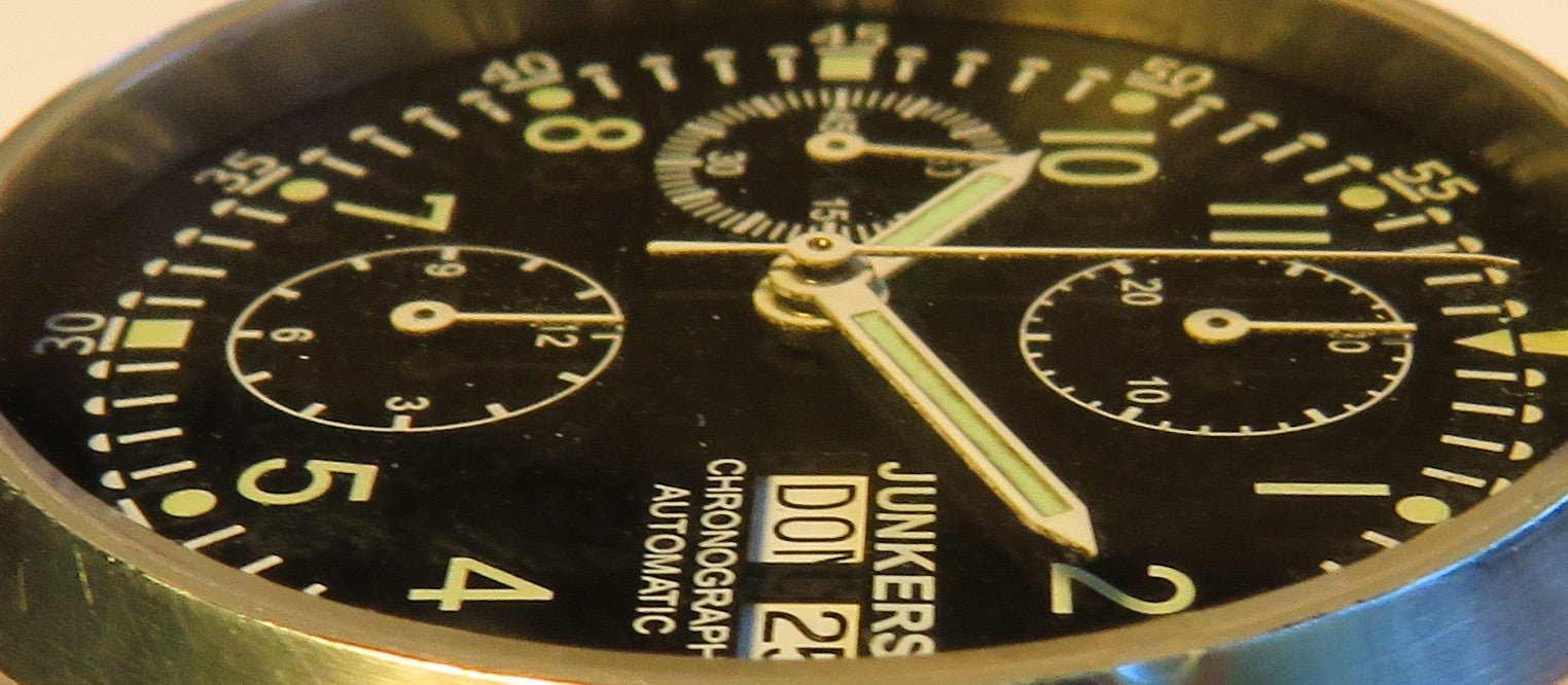 Junkers FM Chronograph Fliegeruhr Automatik Day Date ca. 2000 - Sammler - Uhren