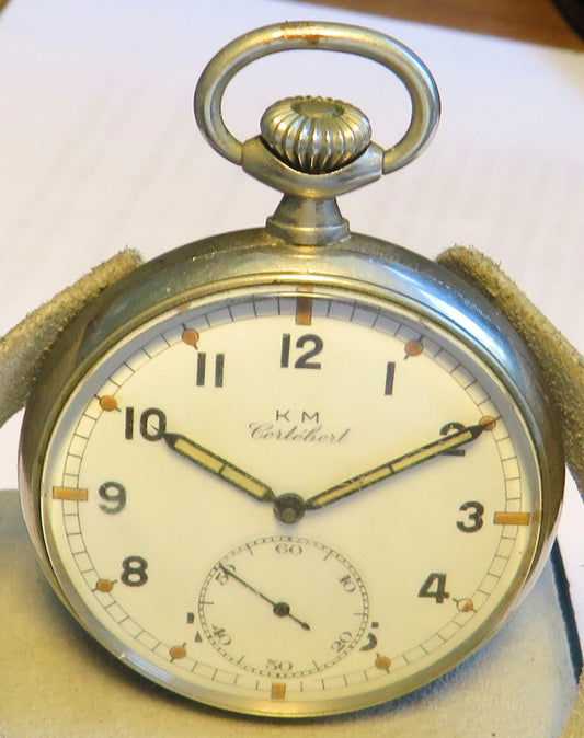 K. M. Cortebert KM Beobachtungsuhr B - Uhr Deckuhr 2. Klasse Kriegsmarine WK 2 WW II - Sammler - Uhren