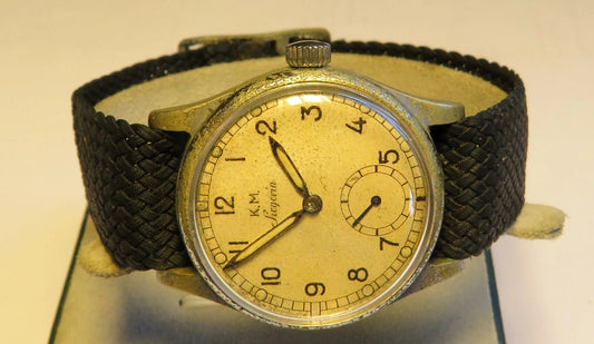 K. M. KM Siegerin Alpina Kaliber 595 Dienstuhr Kriegsmarine WK2 Weltkrieg WW2 - Sammler - Uhren
