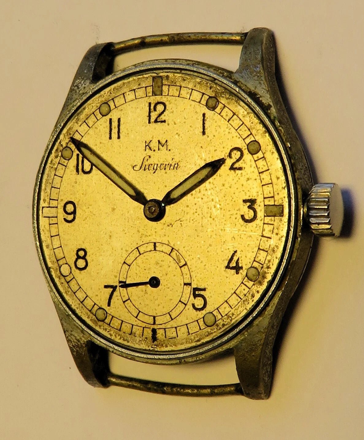 K. M. KM Siegerin Alpina Kaliber 595 Dienstuhr Kriegsmarine WK2 Weltkrieg WW2 - Sammler - Uhren