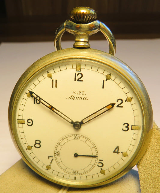 KM Alpina Beobachtungsuhr B - Uhr Deckuhr 2. Klasse Kriegsmarine WK 2 - Sammler - Uhren