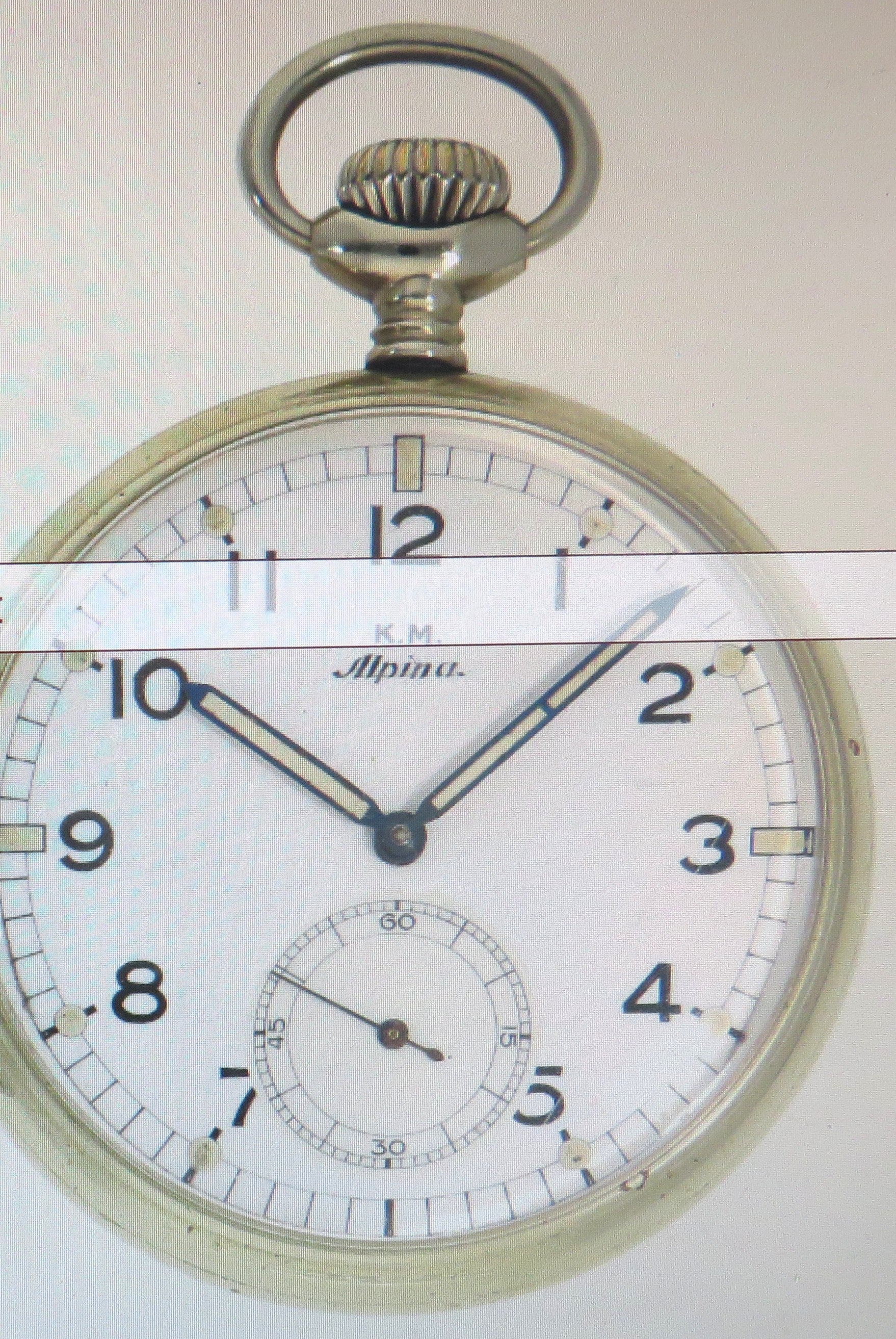 KM Alpina Beobachtungsuhr B - Uhr Deckuhr 2. Klasse Kriegsmarine WK 2 WW II - Sammler - Uhren