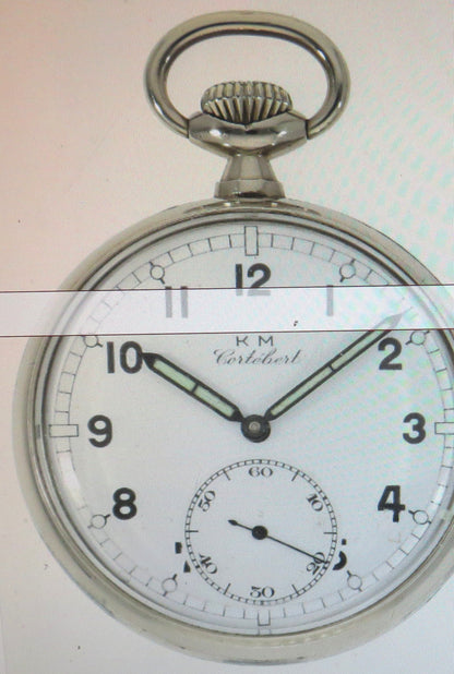 KM Cortebert Beobachtungsuhr B - Uhr Deckuhr 2. Klasse Kriegsmarine WK 2 WW II - Sammler - Uhren