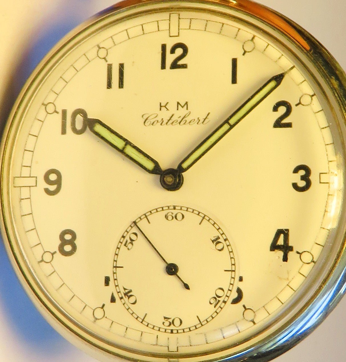 KM Cortebert Beobachtungsuhr B - Uhr Deckuhr 2. Klasse Kriegsmarine WK 2 WW II - Sammler - Uhren