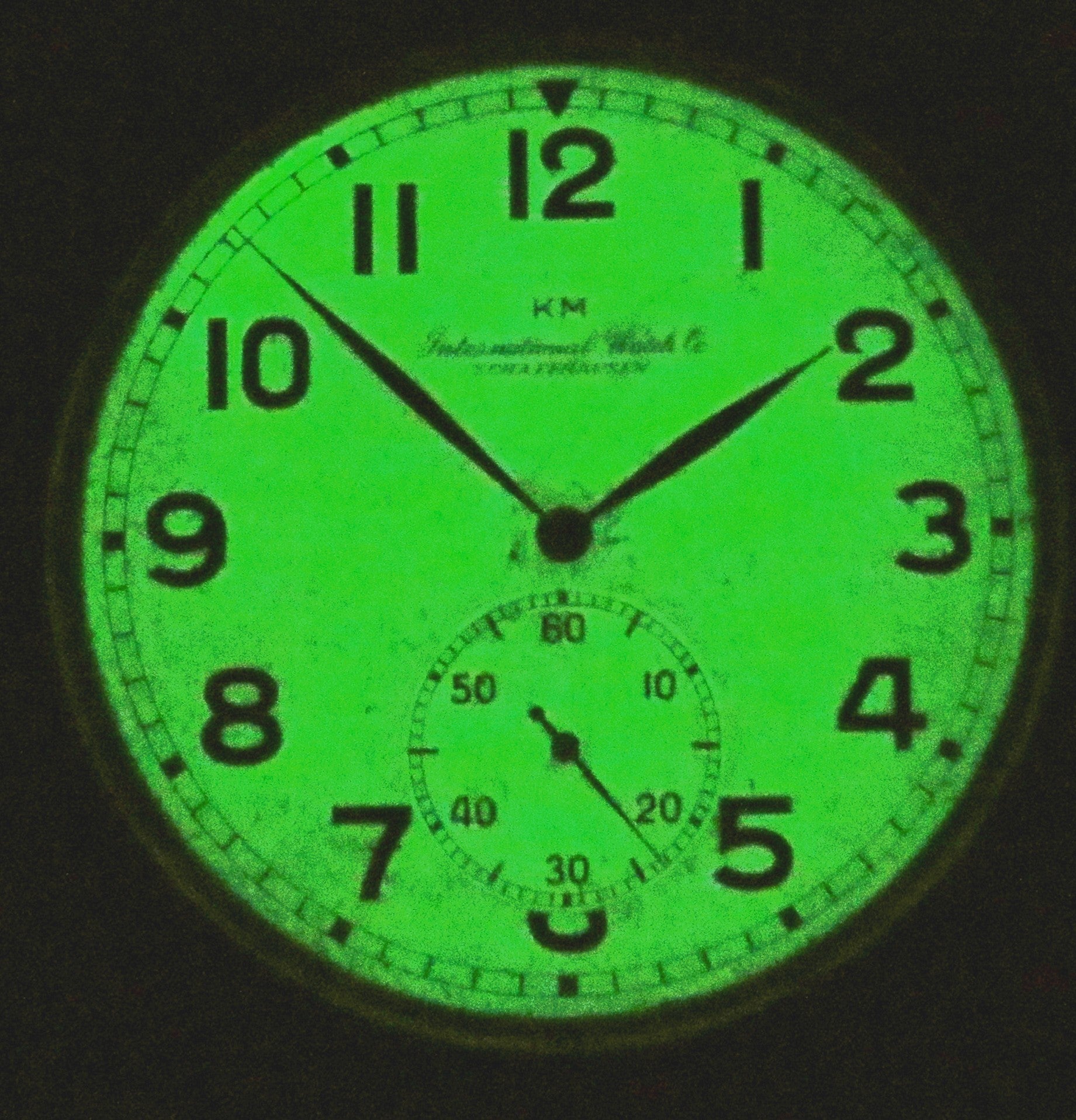 KM IWC "M 7231" signierte Leuchtziffer B - Uhr Deckuhr 2. Klasse Kriegsmarine - Sammler - Uhren