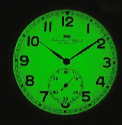 KM IWC "M 7231" signierte Leuchtziffer B - Uhr Deckuhr 2. Klasse Kriegsmarine - Sammler - Uhren