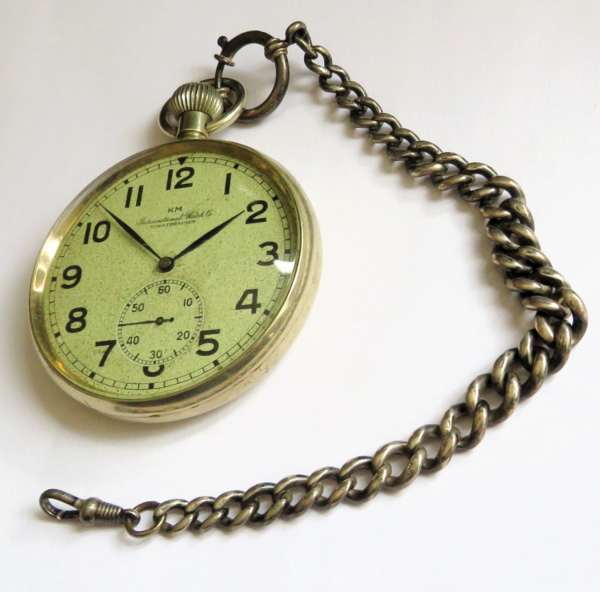 KM IWC "M 7231" signierte Leuchtziffer B - Uhr Deckuhr 2. Klasse Kriegsmarine - Sammler - Uhren