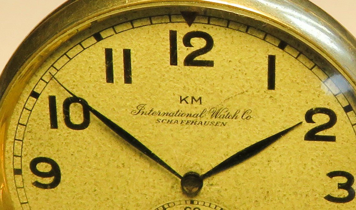 KM IWC "M 7231" signierte Leuchtziffer B - Uhr Deckuhr 2. Klasse Kriegsmarine - Sammler - Uhren