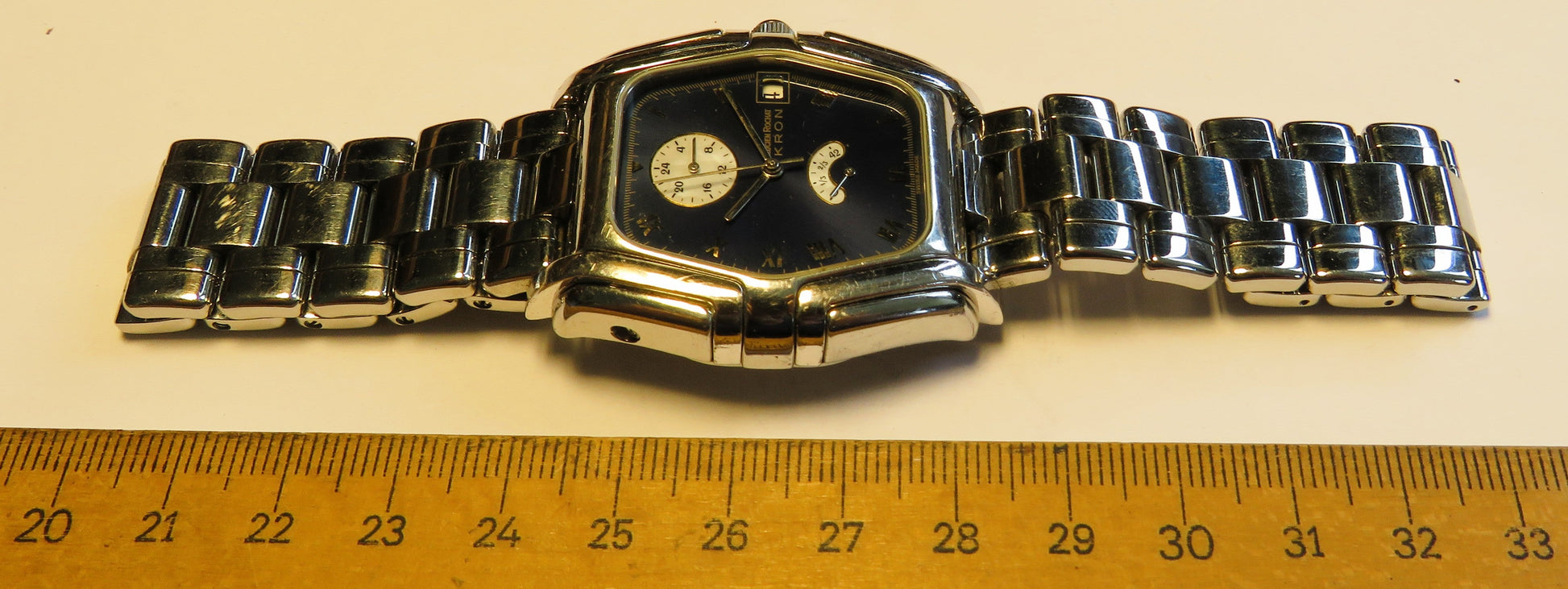 Kron Lucien Rochat Luxus Herren Armbanduhr Automatik Datum Gangreserve - Sammler - Uhren