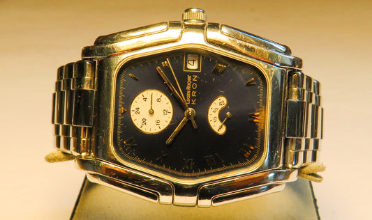 Kron Lucien Rochat Luxus Herren Armbanduhr Automatik Datum Gangreserve - Sammler - Uhren