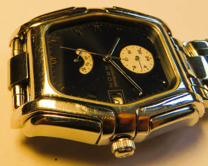 Kron Lucien Rochat Luxus Herren Armbanduhr Automatik Datum Gangreserve - Sammler - Uhren