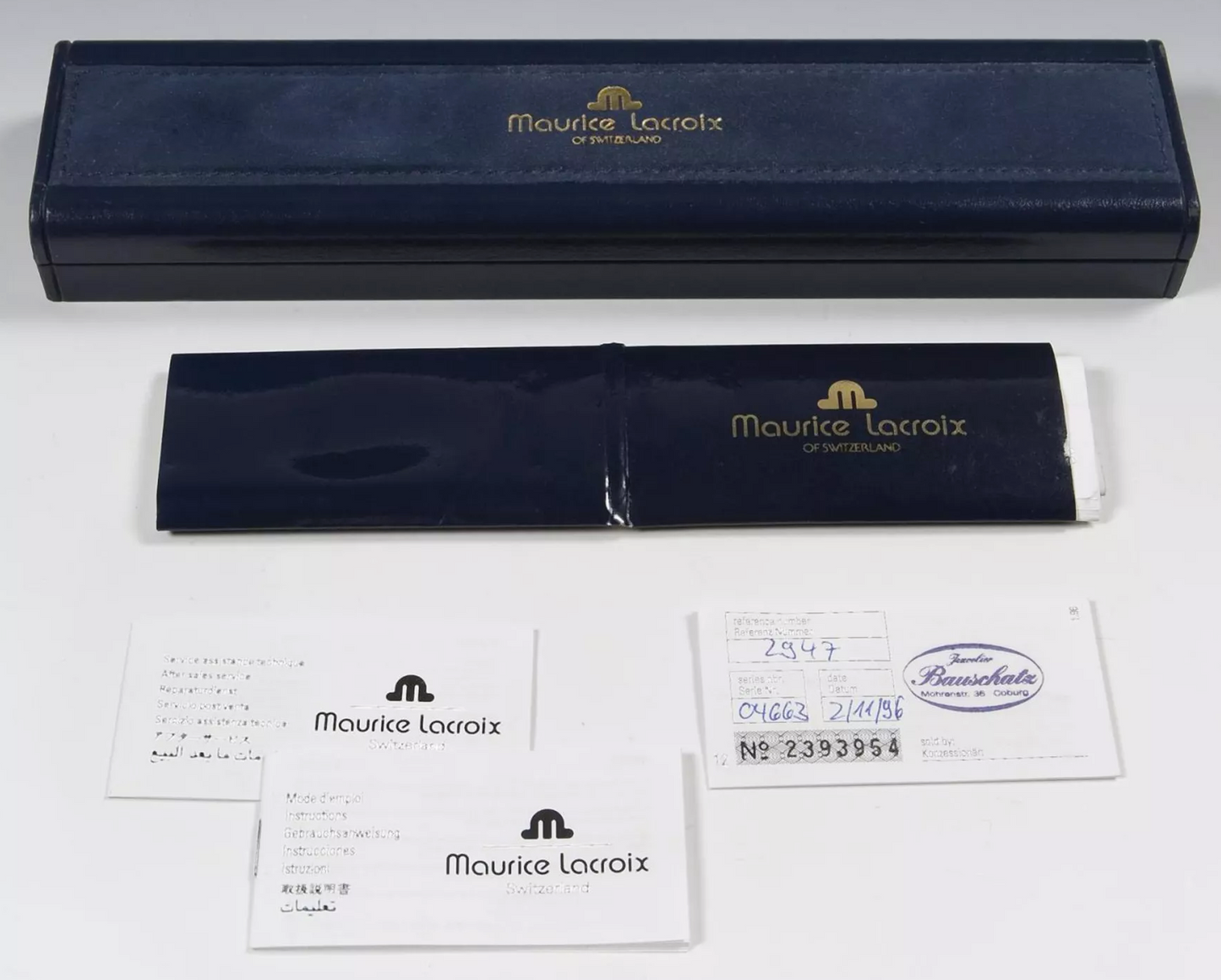 Maurice Lacroix Herren Chronograph Perlmutt Automatik Fullset Les Classiques