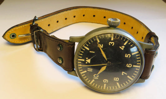 Laco Navigations B Beobachtungs Uhr RLM H 1433 Baumuster 1 Reichsluftwaffe WK2 - Sammler - Uhren