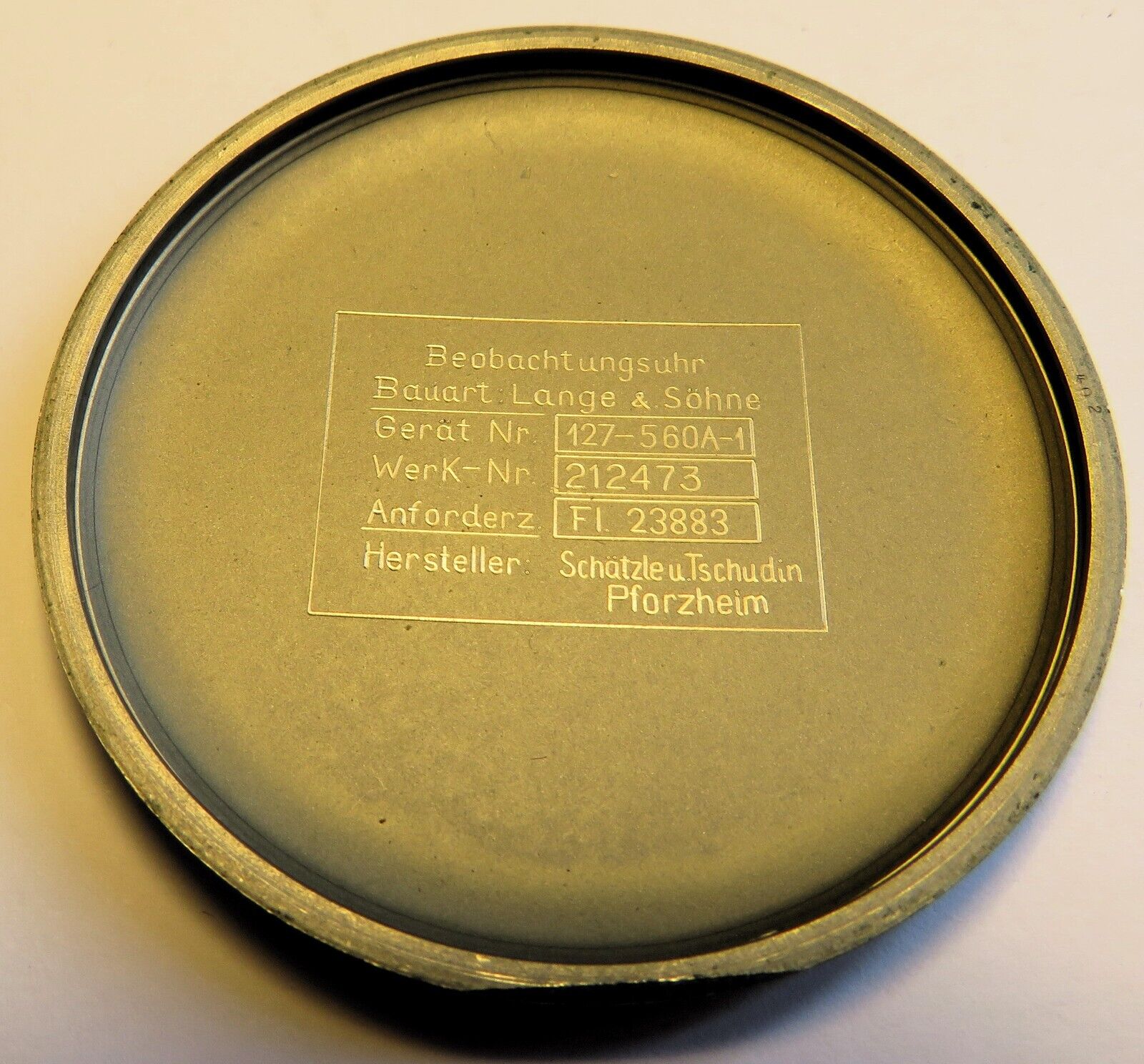Lange & Söhne Fliegeruhr B - Uhr Beobachtungsuhr Luftwaffe WK 2 OVP Schätzle - Sammler - Uhren