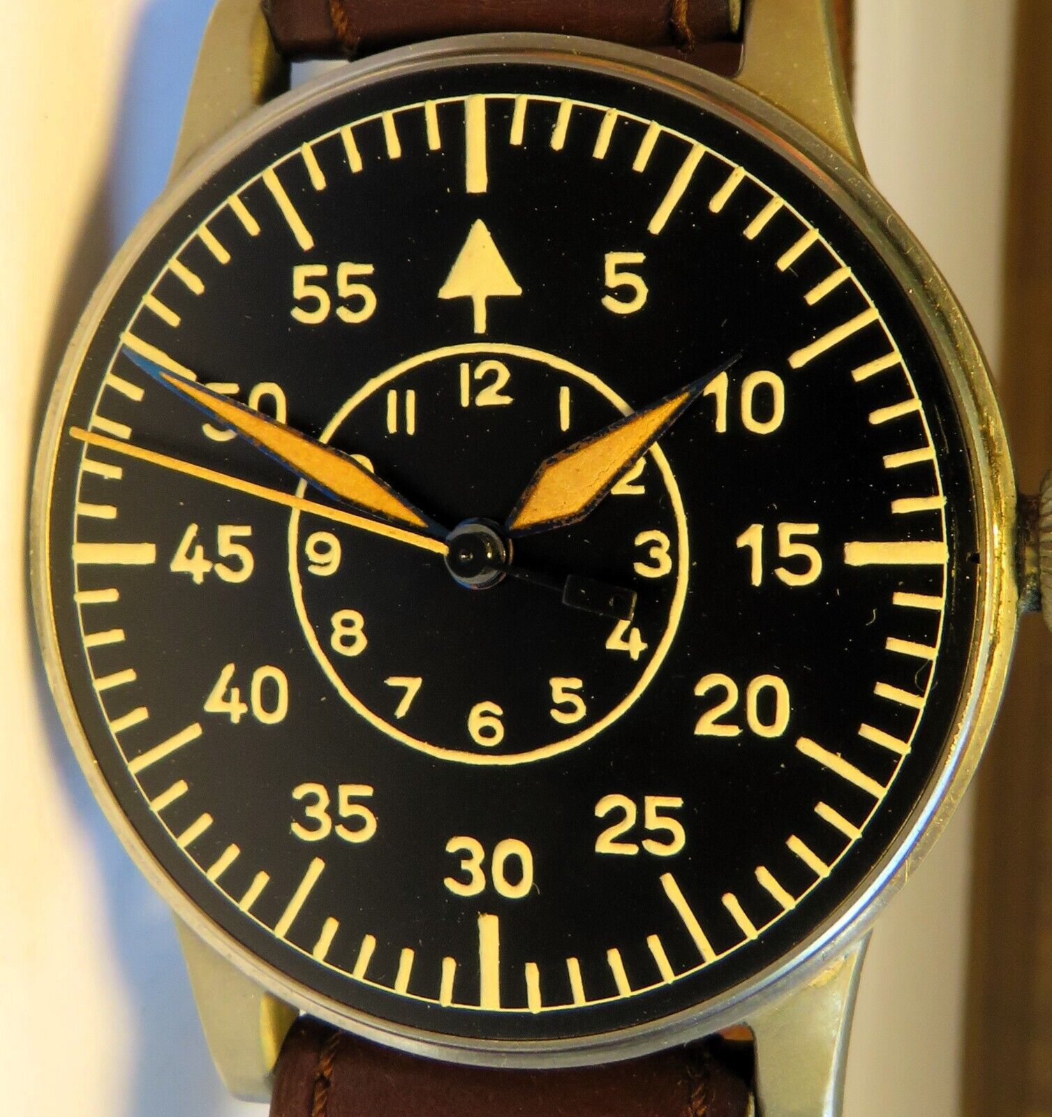 Lange & Söhne Fliegeruhr B - Uhr Beobachtungsuhr Luftwaffe WK 2 OVP Schätzle - Sammler - Uhren