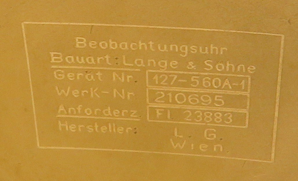 Lange & Söhne Fliegeruhr RLM NAV B - Uhr Beobachtungsuhr Reichs Luftwaffe WK 2 - Sammler - Uhren