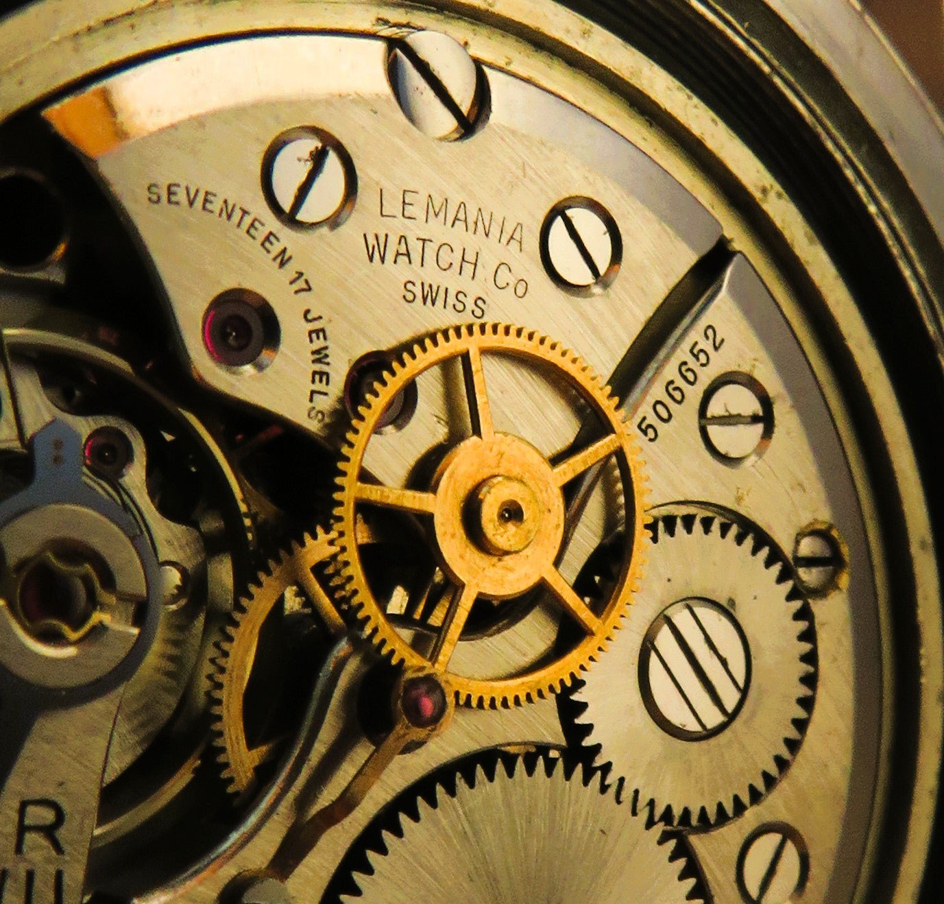 Lemania Majetek frühe Fliegeruhr Reichs - Tschechische Luftwaffe 1938 - Sammler - Uhren