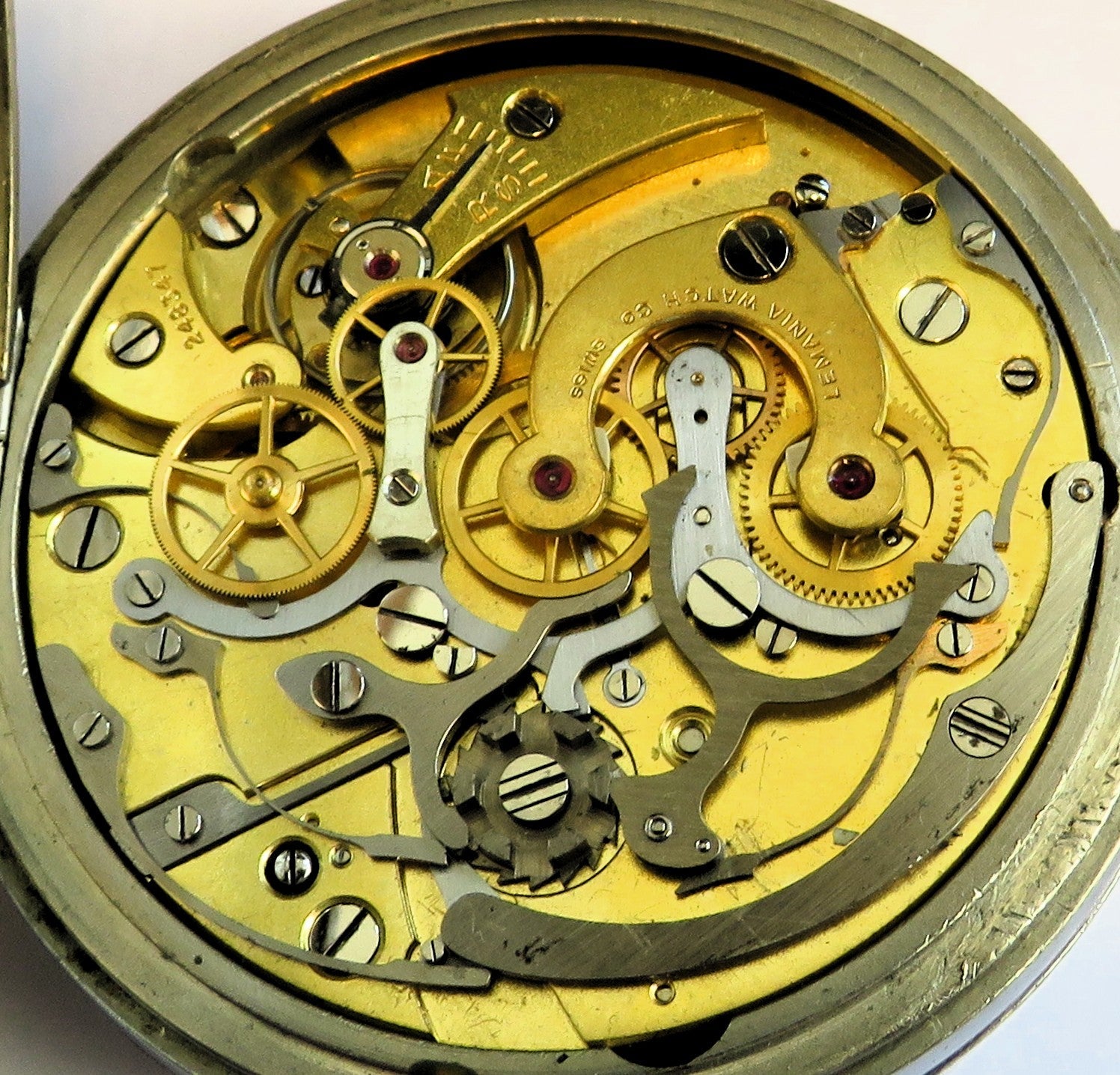 Lemania Majetek tschechischer Militär Beobachtungs Chronograph Stoppuhr WK 2 - Sammler - Uhren