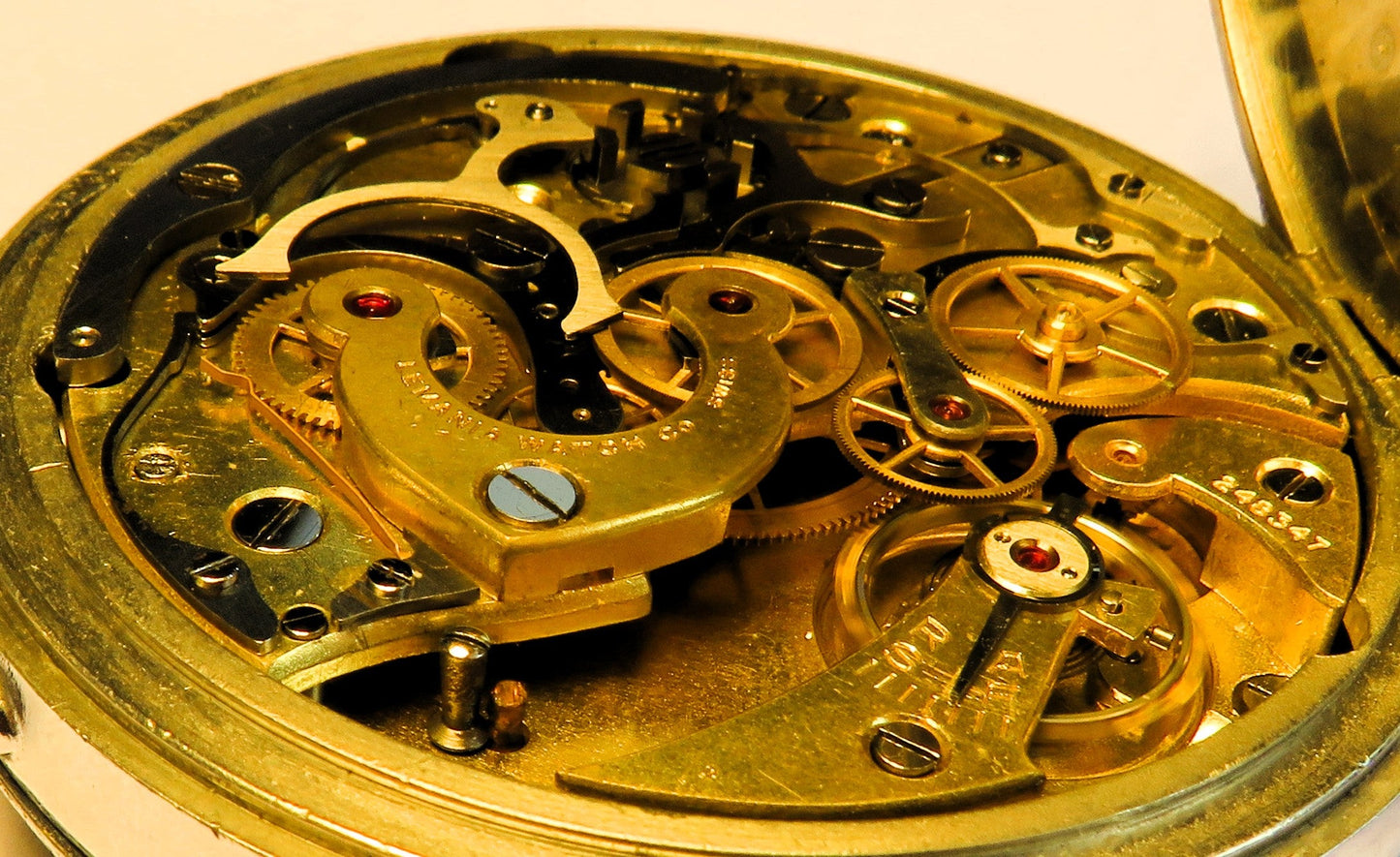 Lemania Majetek tschechischer Militär Beobachtungs Chronograph Stoppuhr WK 2 - Sammler - Uhren