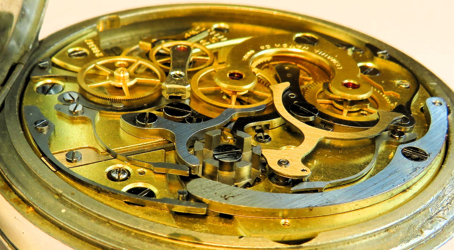 Lemania Majetek tschechischer Militär Beobachtungs Chronograph Stoppuhr WK 2 - Sammler - Uhren