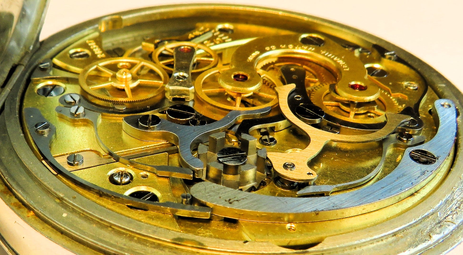 Lemania Majetek tschechischer Militär Beobachtungs Chronograph Stoppuhr WK 2 - Sammler - Uhren