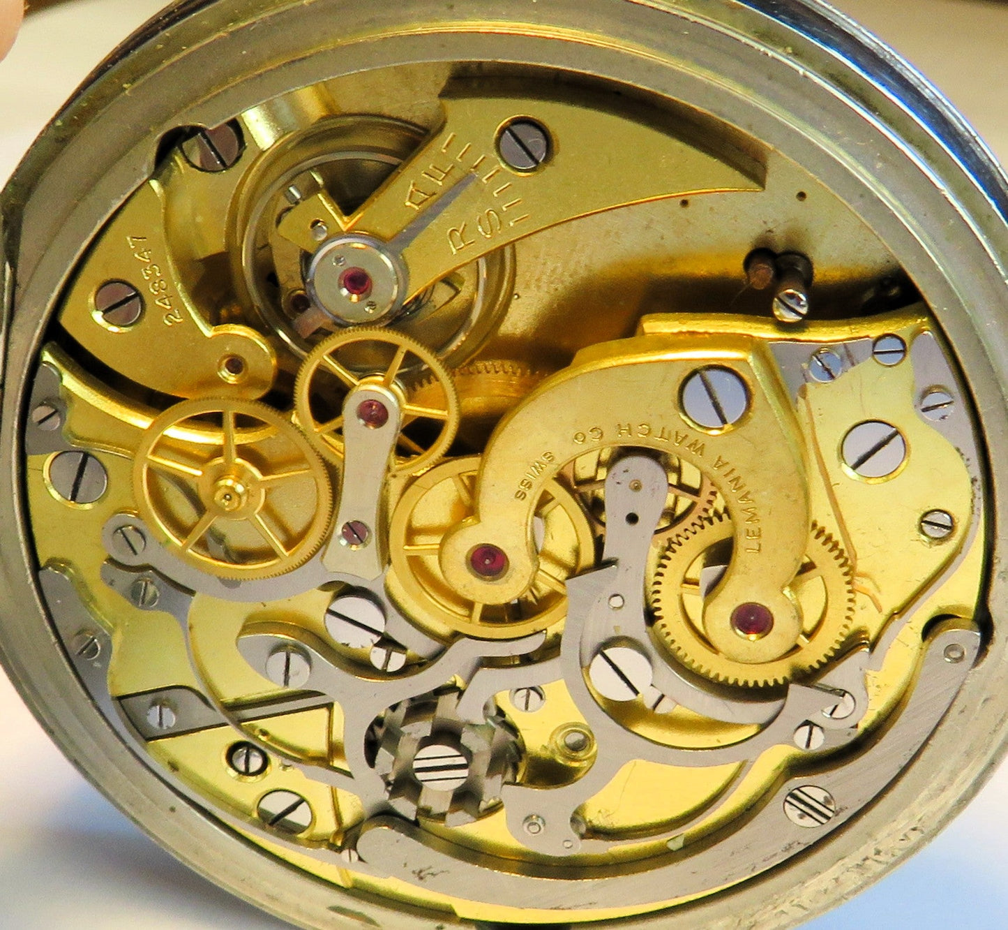 Lemania Majetek tschechischer Militär Beobachtungs Chronograph Stoppuhr WK 2 - Sammler - Uhren