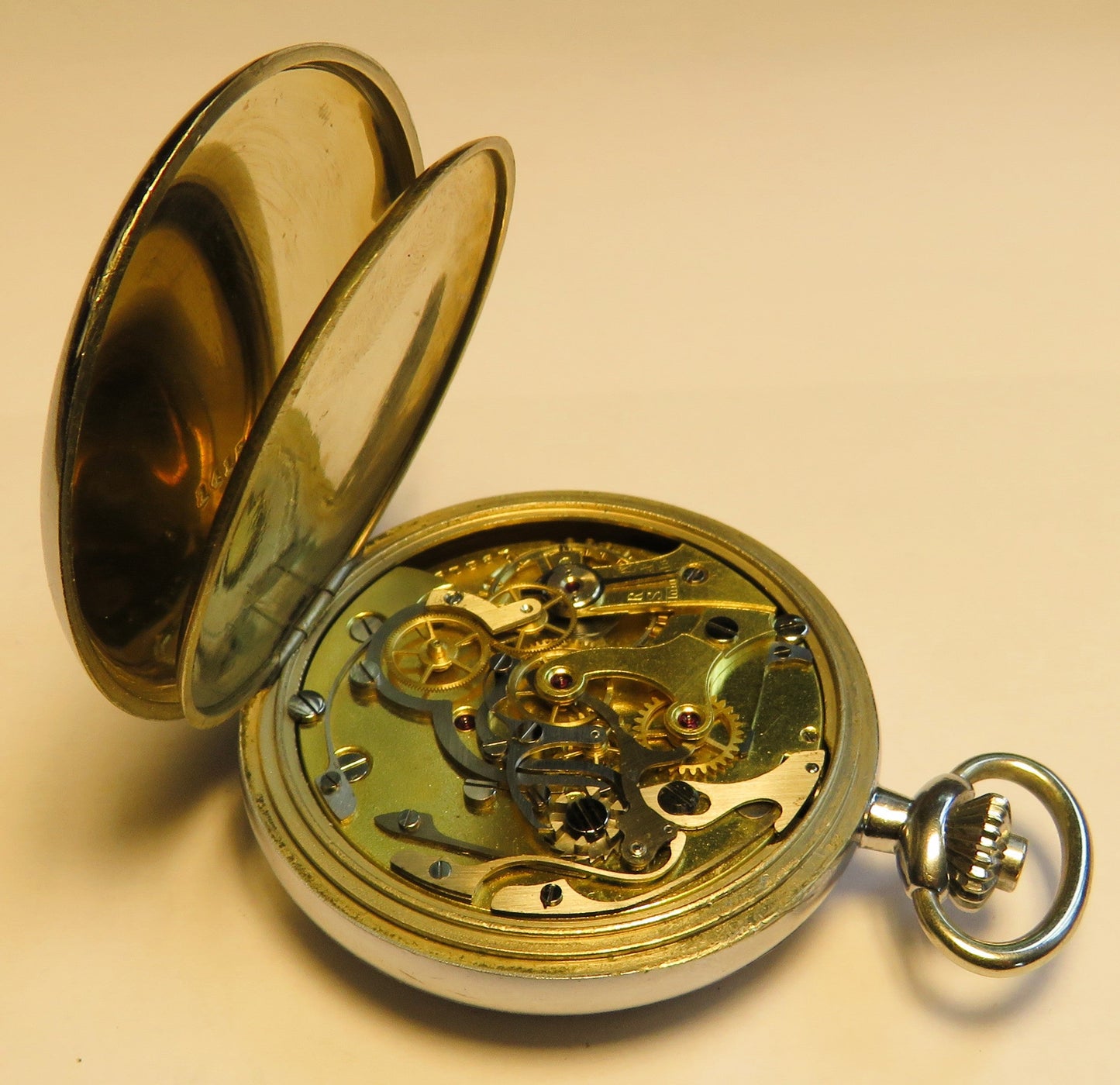 Lemania Militär Beobachtungs Schaltnocken Chronograph 2. Weltkrieg WK 2 ca. 1940 - Sammler - Uhren