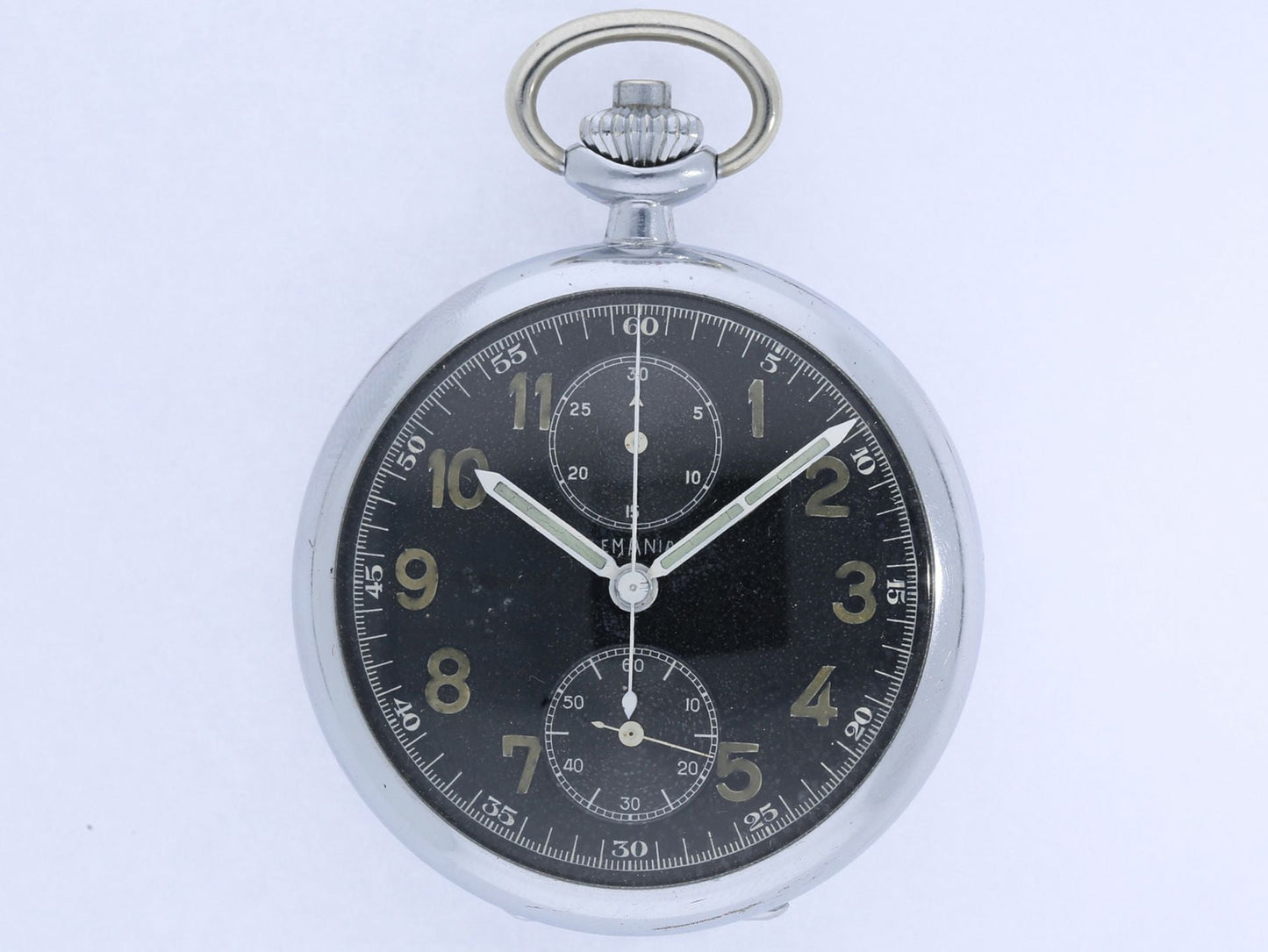 Lemania Militär Beobachtungs Schaltnocken Chronograph 2. Weltkrieg WK 2 ca. 1940 - Sammler - Uhren