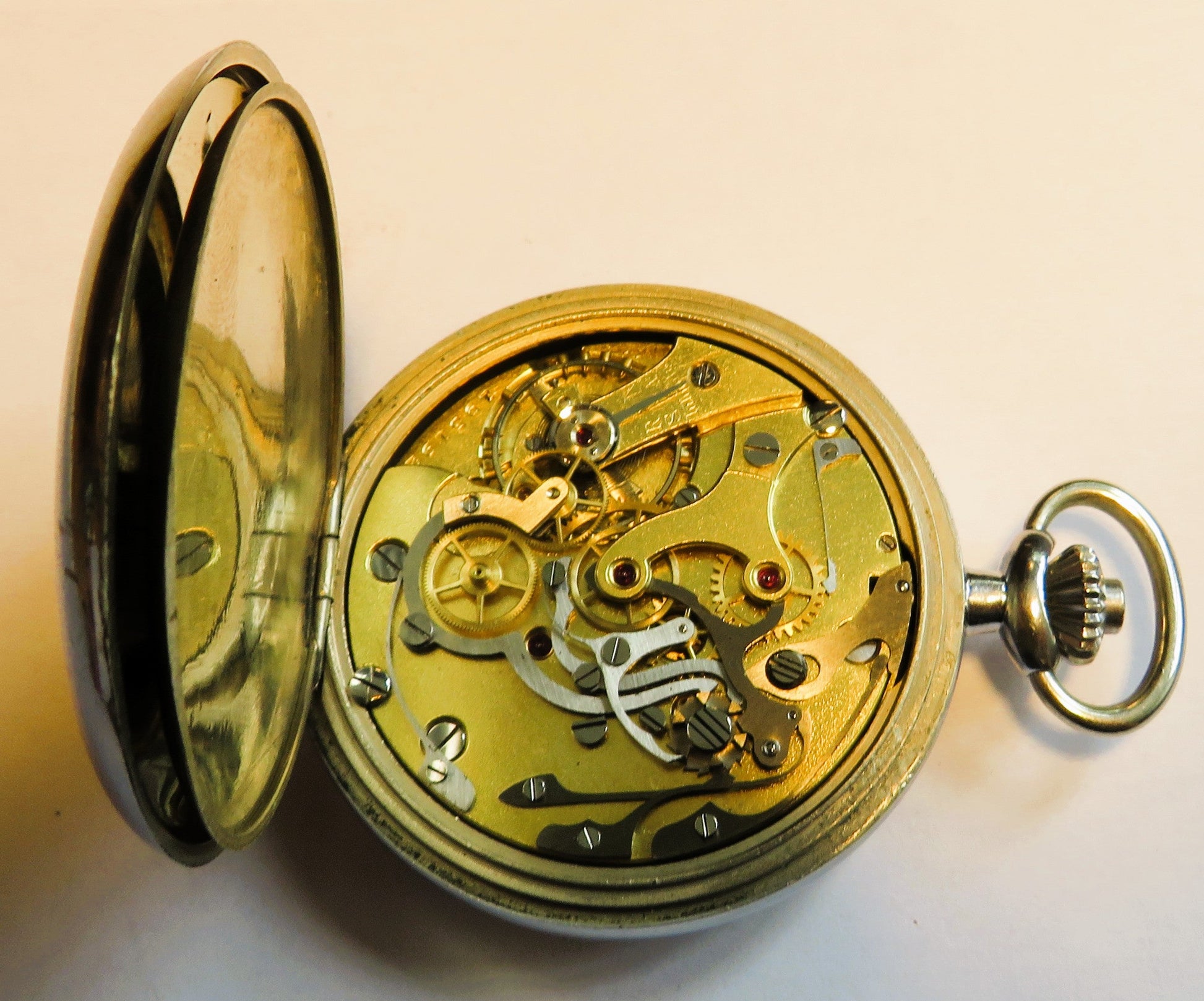 Lemania Militär Beobachtungs Schaltnocken Chronograph 2. Weltkrieg WK 2 ca. 1940 - Sammler - Uhren