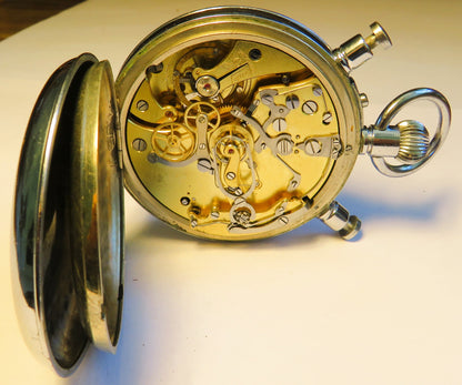 Lemania Rattrapante Flyback Beobachtungsuhr Deckuhr Kriegsmarine WK 2 II U - Boot - Sammler - Uhren