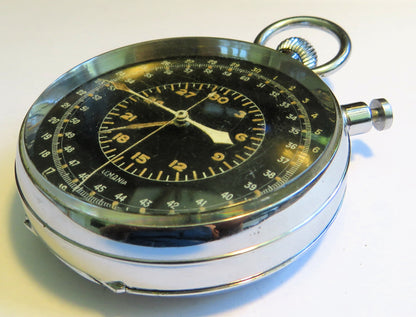 Lemania Rattrapante Flyback Beobachtungsuhr Deckuhr Kriegsmarine WK 2 II U - Boot - Sammler - Uhren