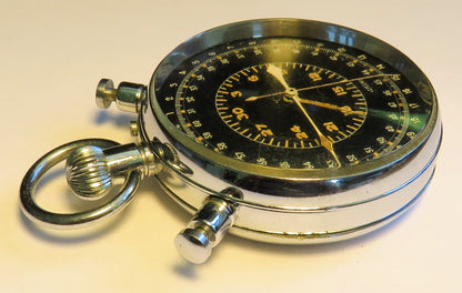 Lemania Rattrapante Flyback Beobachtungsuhr Deckuhr Kriegsmarine WK 2 II U - Boot - Sammler - Uhren