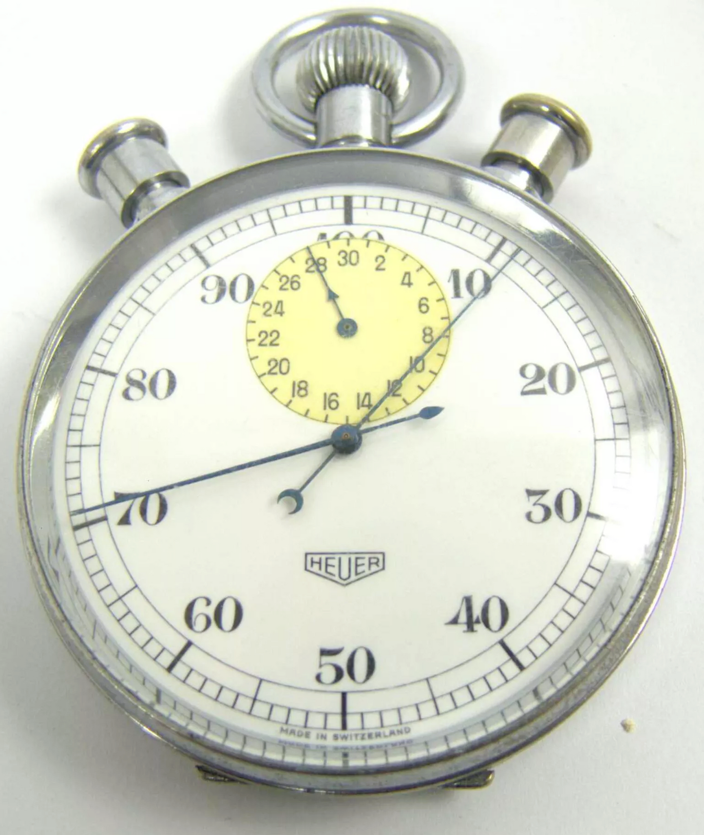 Heuer Biel Split-Seconds Chronograph Schaltnocken Rattrapante circa 1960 Chronograph Semikrograph