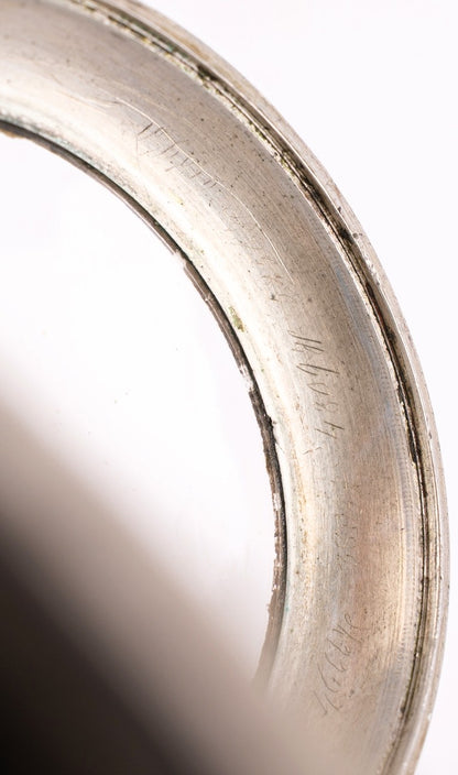 Augsburger Spindeltaschenuhr ca. 1750 massiv Silber Lindenmeyer