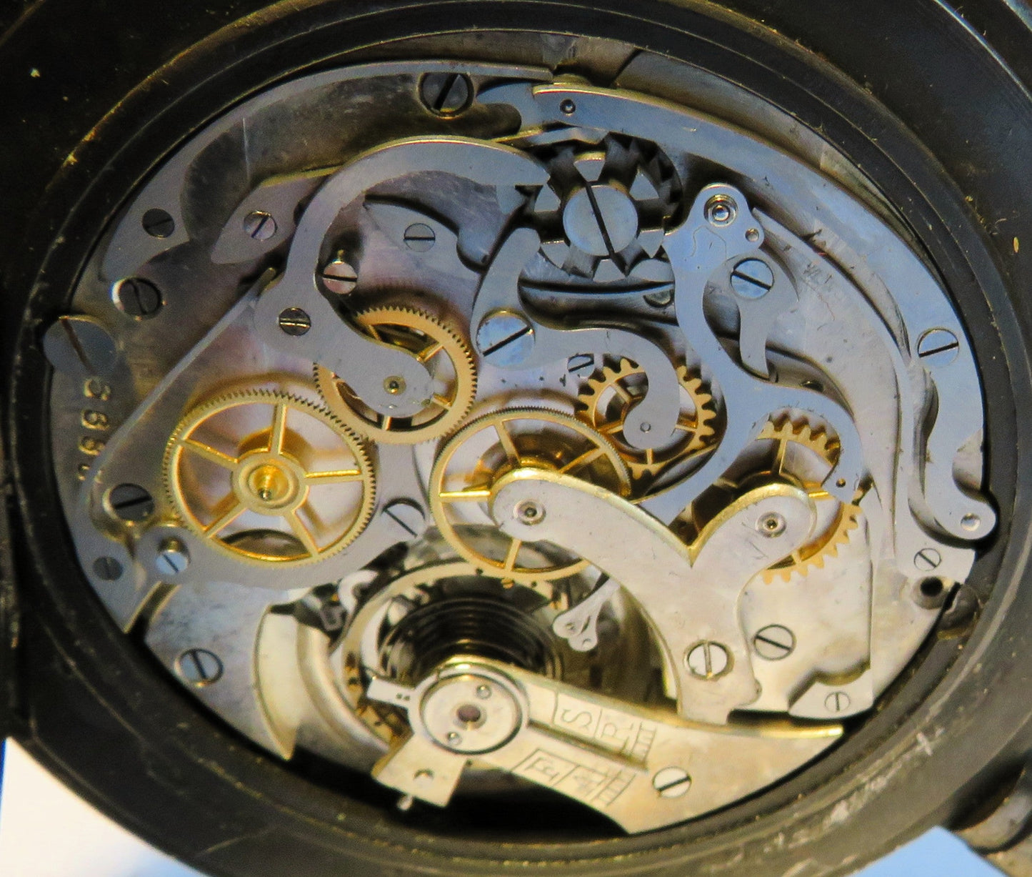 Löbner Berlin Heuer Semikrograph Rattrapante Stoppuhr WK 1 ca. 1915 - Sammler - Uhren