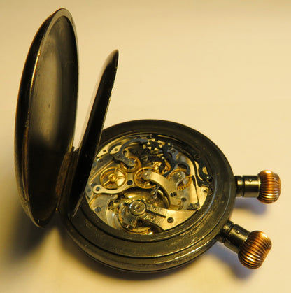 Löbner Berlin Heuer Semikrograph Rattrapante Stoppuhr WK 1 ca. 1915 - Sammler - Uhren