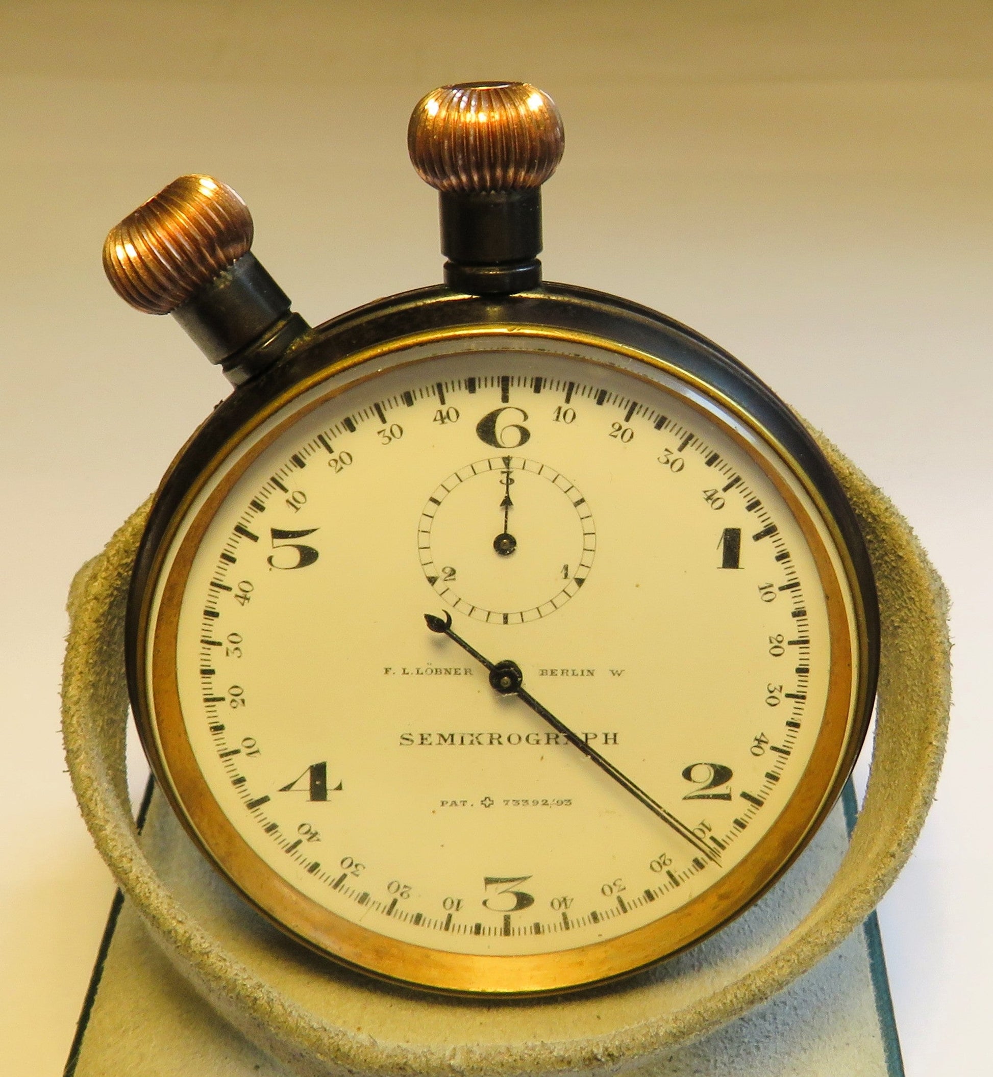 Löbner Berlin Heuer Semikrograph Rattrapante Stoppuhr WK 1 ca. 1915 - Sammler - Uhren