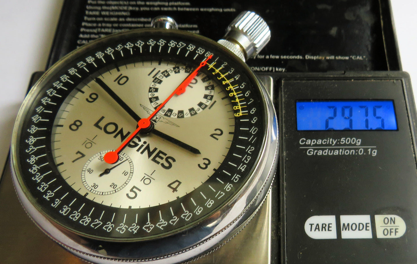 Longines Olympia Stoppuhr 7819 Cal. 260 Olympia Grenoble 1968 mit Archivauszug - Sammler - Uhren